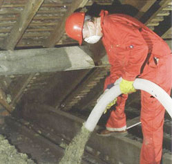 Blow Fibreglass Attic Insulation